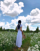 Silk Organza Midi Dress with Sweetheart Neckline and Side Slit for Elegant Summer Styling